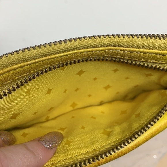 Fossil Emory Wallet /Clutch, sunny Yellow leather - Picture 4 of 8